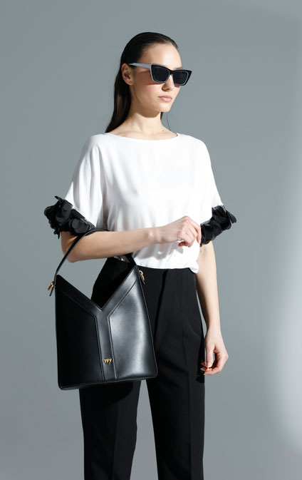 Elegantna bluza sa dekorativnim rukavima Tiffany Production